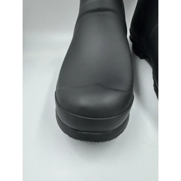 Hunter Women's Original Short Boot Black US 10 Waterproof, Rain Boot - Picture 4 of 16